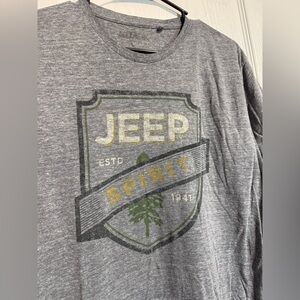 Lucky Brand x Jeep Retro Vintage Gray Shirt – Size Large 🚙